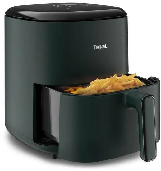 TEFAL Friteuza cu aer cald Tefal Easy Fry Max EY245310, capacitate 5L, 1500 W, 10 programe automate, ecran tactil, vas detasabil antiaderent, oprire automata, carte de retete inclusa, verde