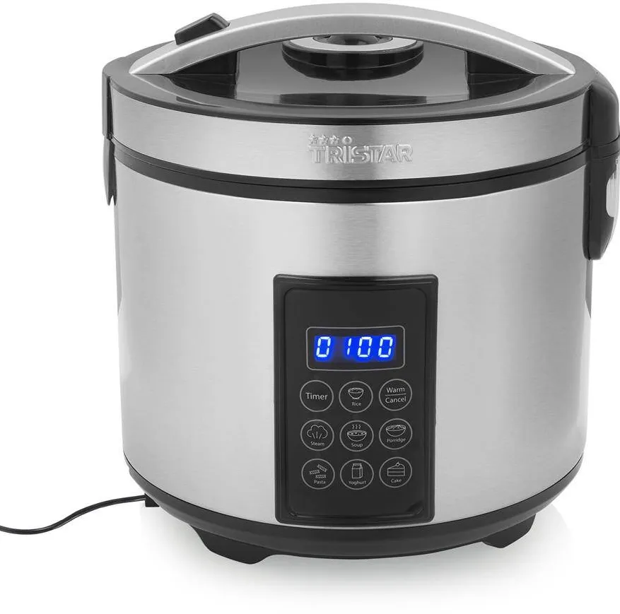 Aparat de gatit orez si la abur TRISTAR RK-6138 2.2 L 900 W inox