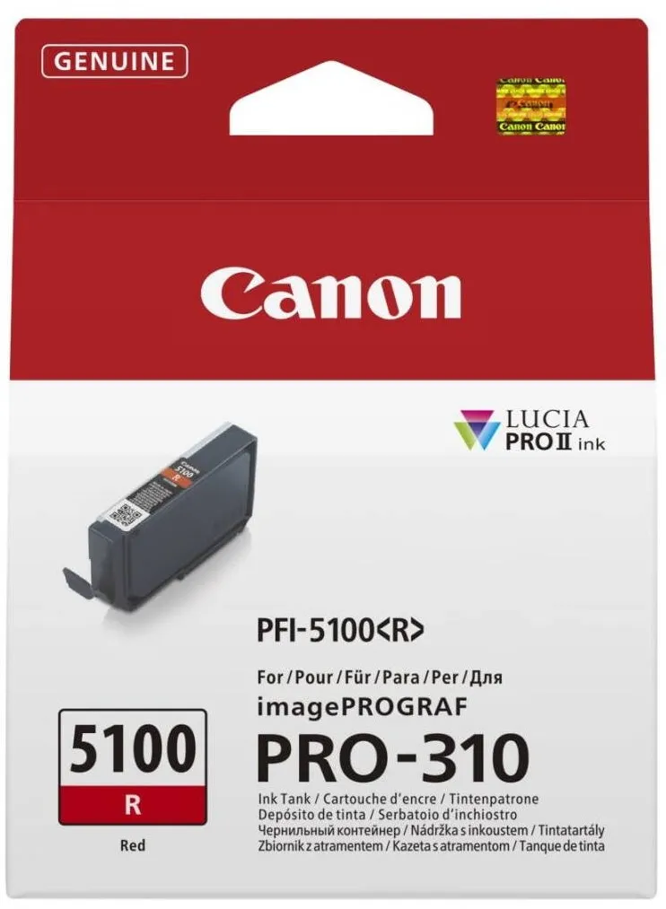 Cartus Imprimanta Canon Cartus imprimanta Canon PFI-5100, rosu, 14,4ml, 6958C001