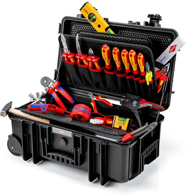 KNIPEX Troler cu scule izolate la 1000 V, KNIPEX Robust26 electric, 23 piese