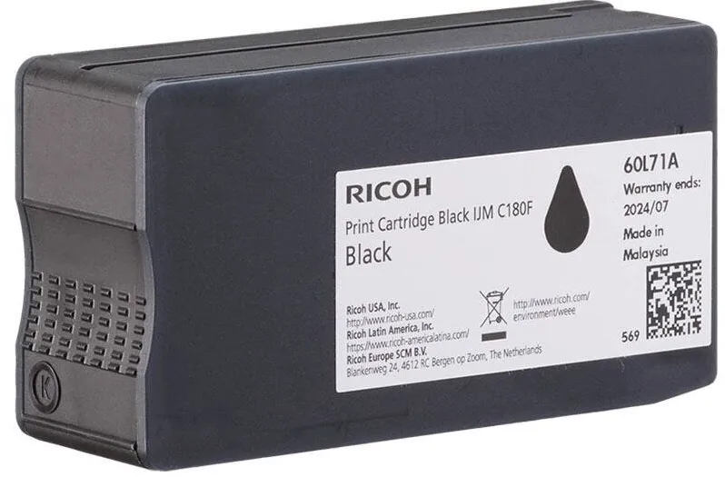 Cartus Imprimanta Ricoh Cartus cerneala RICOH IJM C180F, 2000 pagini, Negru