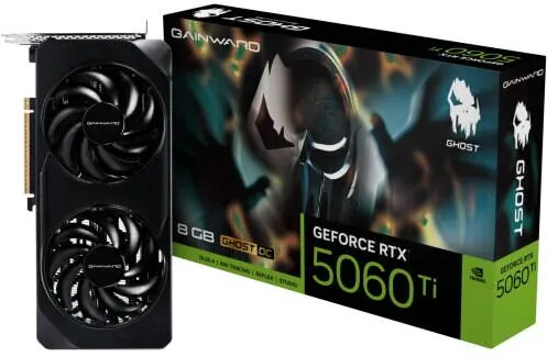 Placa Video GAINWARD Placa video Gainward NVidia GeForce RTX 5060 Ti Ghost OC, 8GB GDDR7, 128 bit