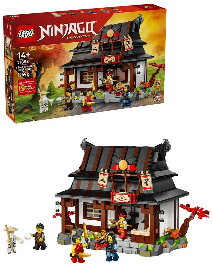 LEGO® Ninjago - Fierarul Patru Arme la a 15-a aniversare 71858, 1259 piese