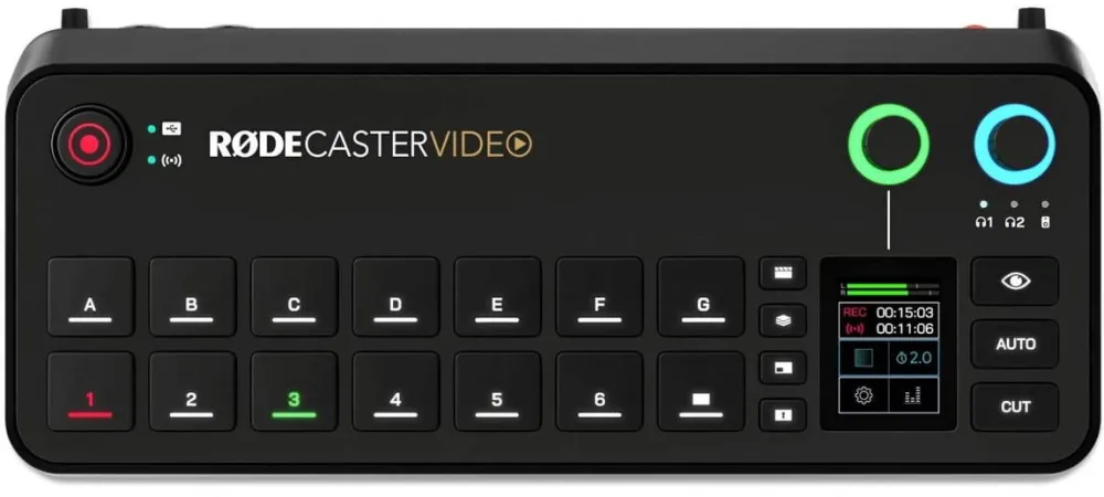 Rode RØDECaster Video Podcast production studio Music production station