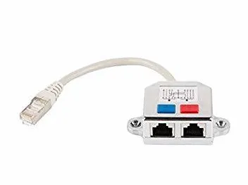 Accesoriu Retea Gembird LAN port splitter, FTP, 2x RJ45
