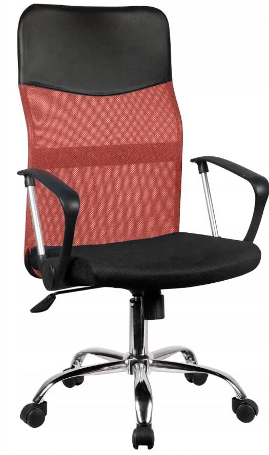 TOP E SHOP Scaun de birou/calculator NEMO RED Sezut captusit, Spatar din plasa
