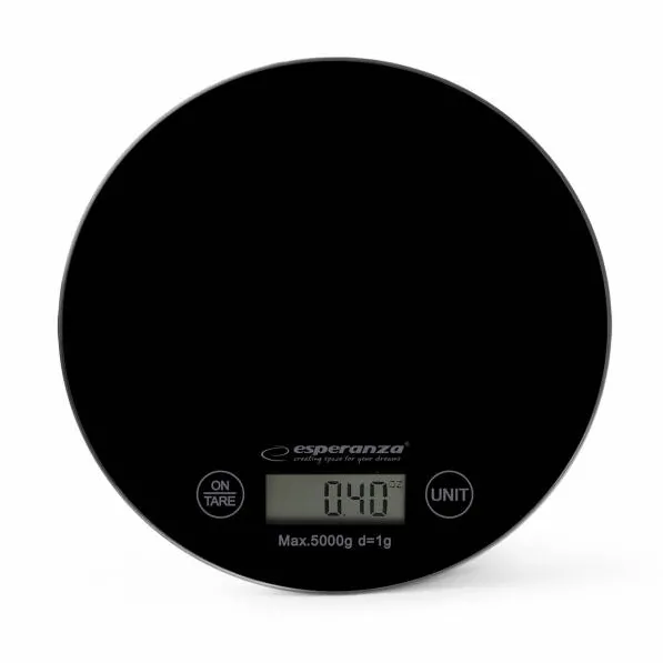 Esperanza Cantar de bucatarie EKS003K Mango, maxim 5 kg, negru