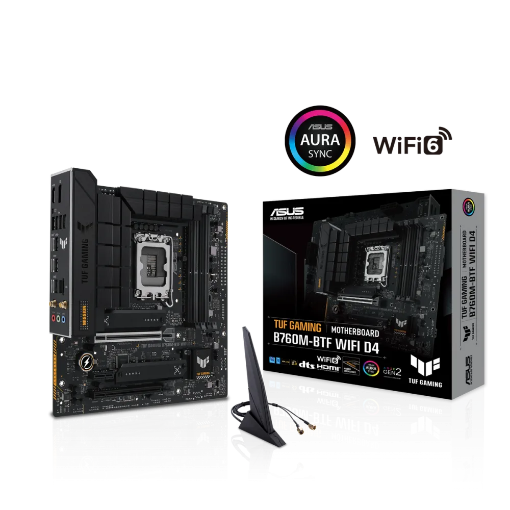 Placa de Baza Asus TUF Gaming B760M-BTF WIFI D4, Intel B760 , Sockel LGA1700, DDR4