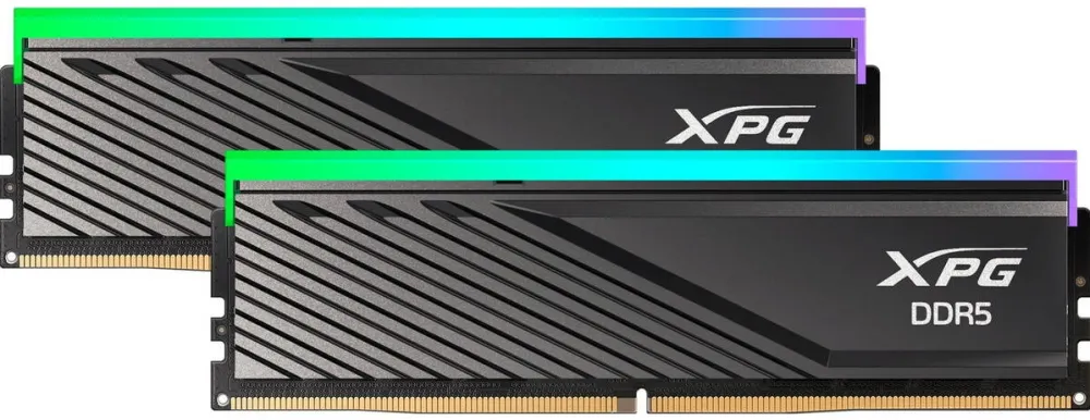 Memorie RAM ADATA DDR5 - 32GB - 6000 - CL - 30 (2x 16 GB) dual kit, memory (black, AX5U6000C4816G-DTLABRBK, XPG Lancer Blade RGB, INTEL XMP, AMD EXPO)