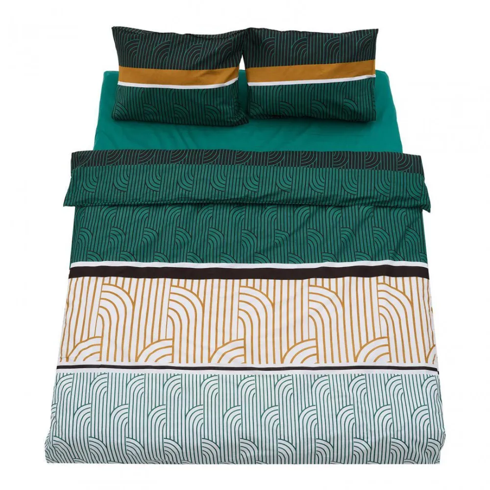 HEINNER Lenjerie dubla 100% bumbac,4 piese, Deco