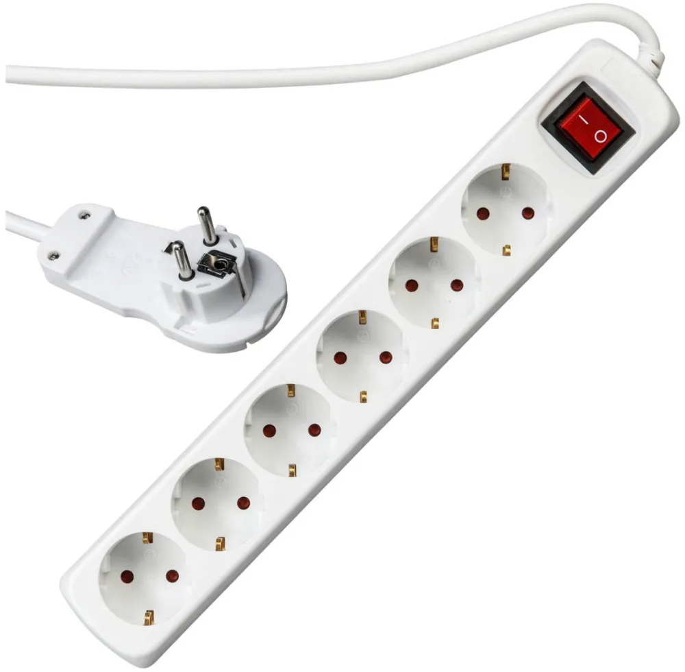 REV Priza / Prelungitor Multiple Socket Outlet mart 6-fold 2m white
