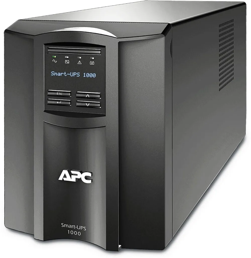 UPS APC Smart-UPS, Line Interactive, 1000VA, Tower, 230V, 8x IEC C13 outlets, SmartConnect Port+SmartSlot, AVR, LCD, Black