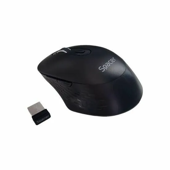 Mouse Spacer Mouse Spacer wireless, 1600DPI, negru