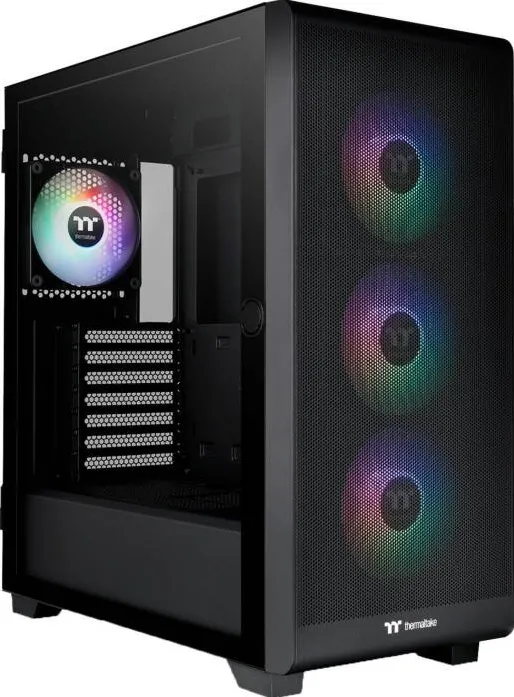 Carcasa PC Thermaltake S250 ARGB, tower (black, tempered glass)