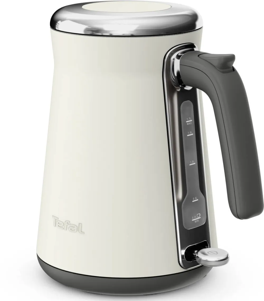 TEFAL Fierbator Collection KI666AE0, 2400W, rezervor apa 1.7L, otel inoxidabil, filtru detasabil & lavabil, indicator nivel apa, oprire automata, depozitare cablu, alb