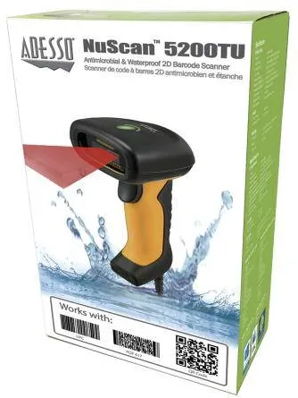 Scanner cod de bare Adesso NuScan 5200TU- Antimicrobial & Waterproof 2D Scanner