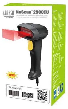 Scanner cod de bare Adesso NuScan 2500TU Spill Resistant Antimicrobial 2D Scanner