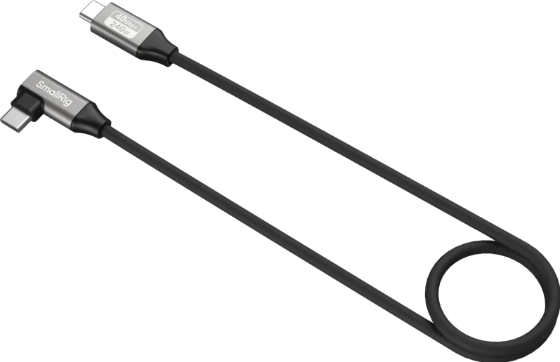 SmallRig SmallRig 5076 USB-C Data Cable (Straight to Angled, 60cm (40Gbps + 240W + 8K)