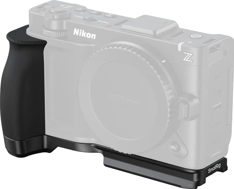 Placa montare in L SmallRig 5466 cu maner din silicon pentru Nikon ZR