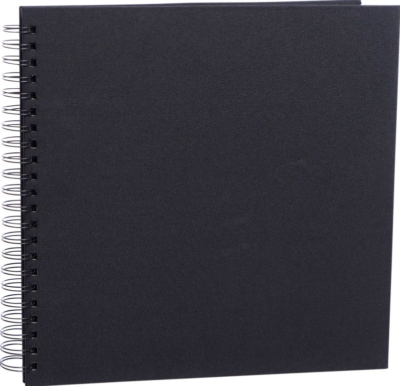 Album foto FOCUS Essence Wire-O 30x30 cm negru cu foi negre