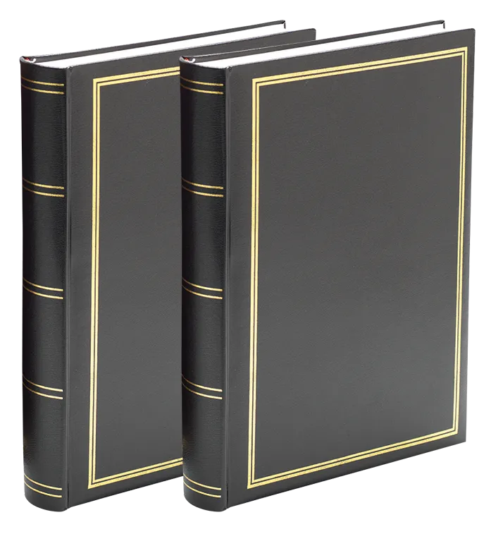 Set 2 albume foto FOCUS Prestige Super 300 pentru poze 10x15 cm negru