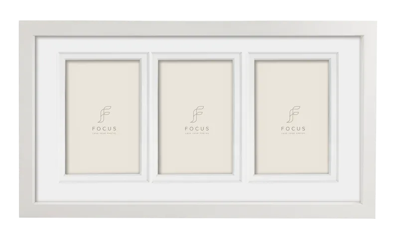 Rama foto FOCUS Dahlia White 21x40/PP Collage 3*10x15