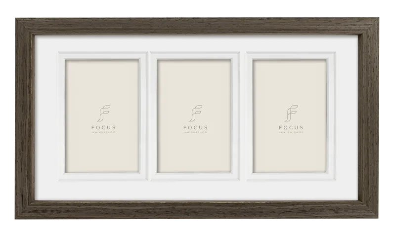 Rama foto FOCUS Dahlia Walnut 21x40/PP Collage 3*10x15