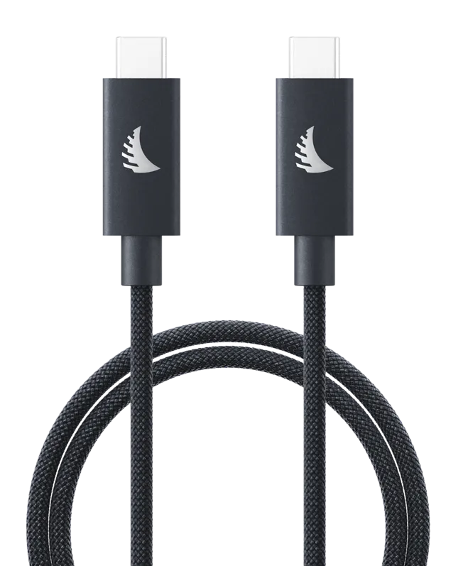Angelbird Cable I USB-C 4.0 I Solid Flex Cable I Blue Gray I 32 cm