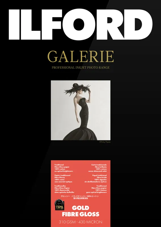 Hartie Foto Ilford ILFORD Galerie Gold Fibre Gloss 310G A3 25 Sheets