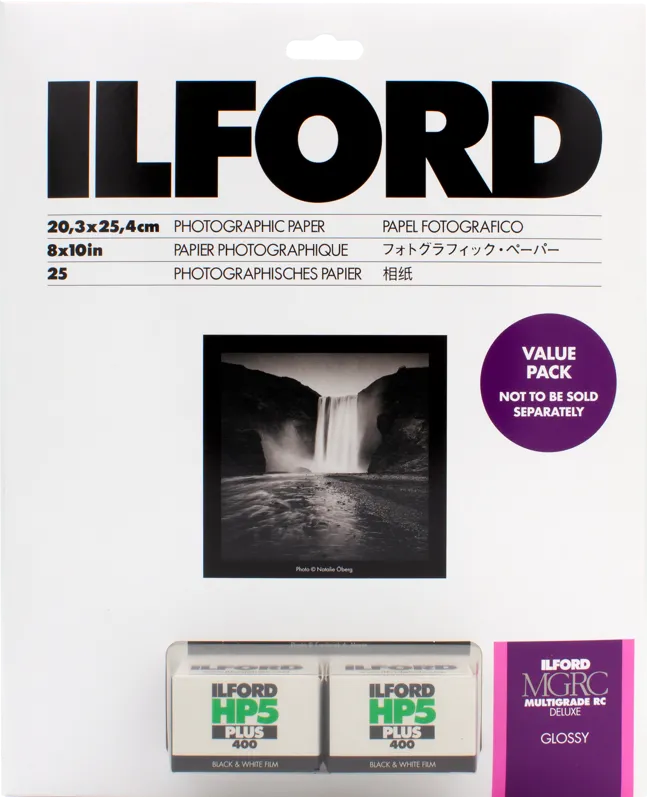 Hartie Foto ILFORD PHOTO Ilford Multigrade RC deluxe Gloss valuepack incl HP5 Plus films