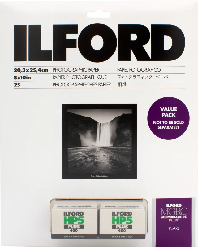 Hartie Foto ILFORD PHOTO Ilford Multigrade RC deluxe Pearl valuepack incl HP5 Plus films