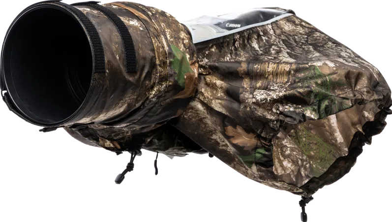 THINK TANK Rain Cover I RealTree APX Camo (EYEPIECE REQUIRED) I Hydrophobia DM 300-600 V3