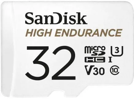 Card de Memorie SanDisk HIGH ENDURANCE(recorders and monitoring) microSDHC 32GB V30 with adapter
