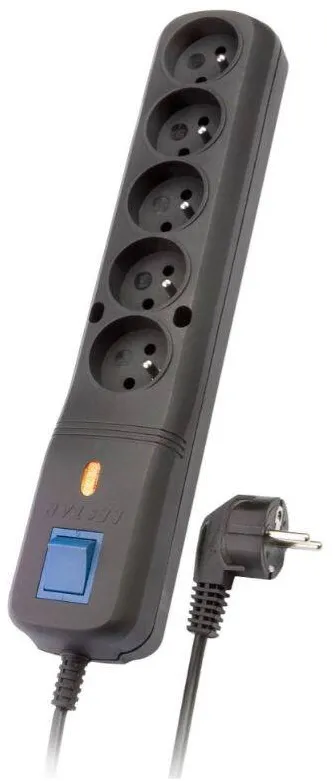Lestar Priza/Prelungitor LV-530W 5W black 3M
