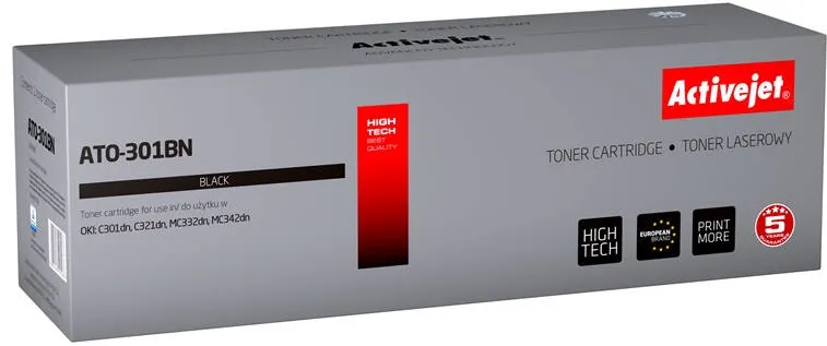 Toner imprimanta ACTIVEJET Compatibil ATO-301BN for OKI printer; OKI 44973536 replacement; Supreme; 2200 pages; black
