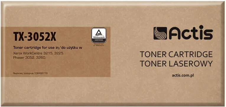 Toner imprimanta ACTIS Compatibil TX-3052X for Xerox printer; Xerox 106R02778 replacement; Standard; 3000 pages; black