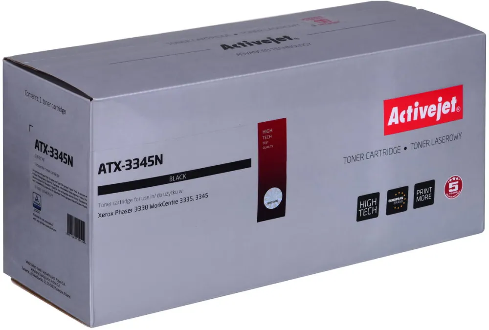 Toner imprimanta ACTIVEJET Compatibil ATX-3345N pentru imprimanta Xerox, inlocuitor XEROX 106R03773; Suprem; 3000 pagini; negru