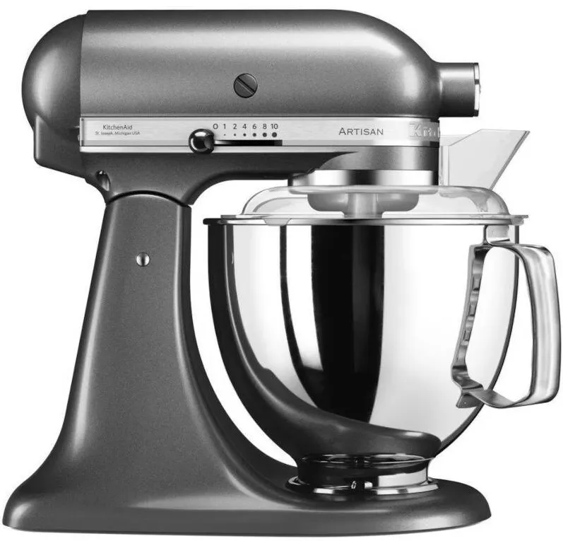 KITCHENAID Mixer cu bol Artisan 5KSM175PSEMS, 300 W, Medalion Silver, 4.8L