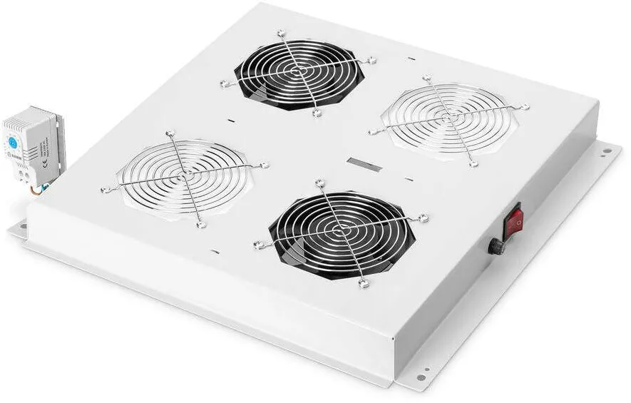 Accesoriu Retea Assmann Ventilator Superior f. Network Cabinet 2 Ventilatoare Gri