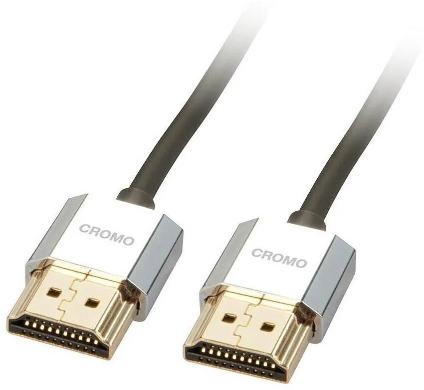 Lindy HDMI High Speed Kabel CROMO Slim Ethernet A/A 0.5m