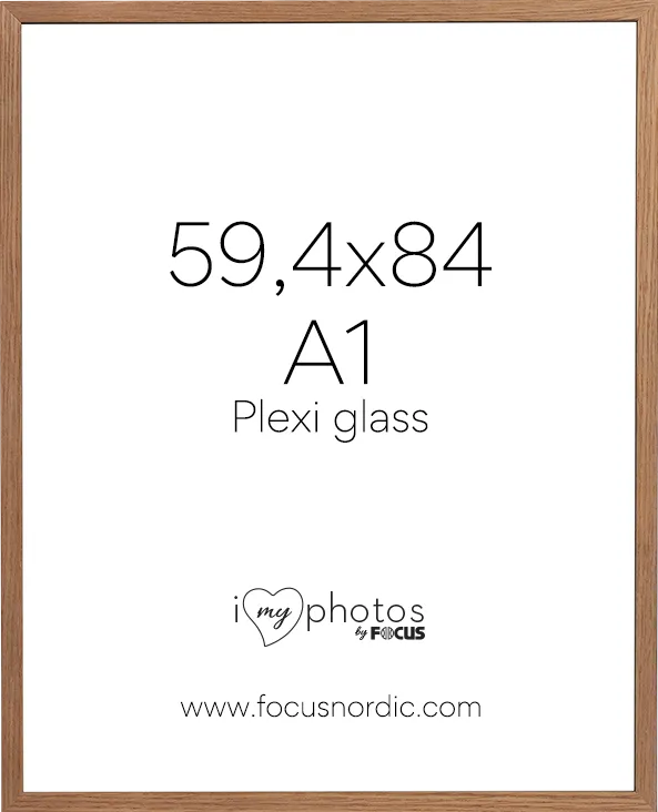 Rama foto FOCUS Soul Oak veneer 59,4X84 (A1) Plexi