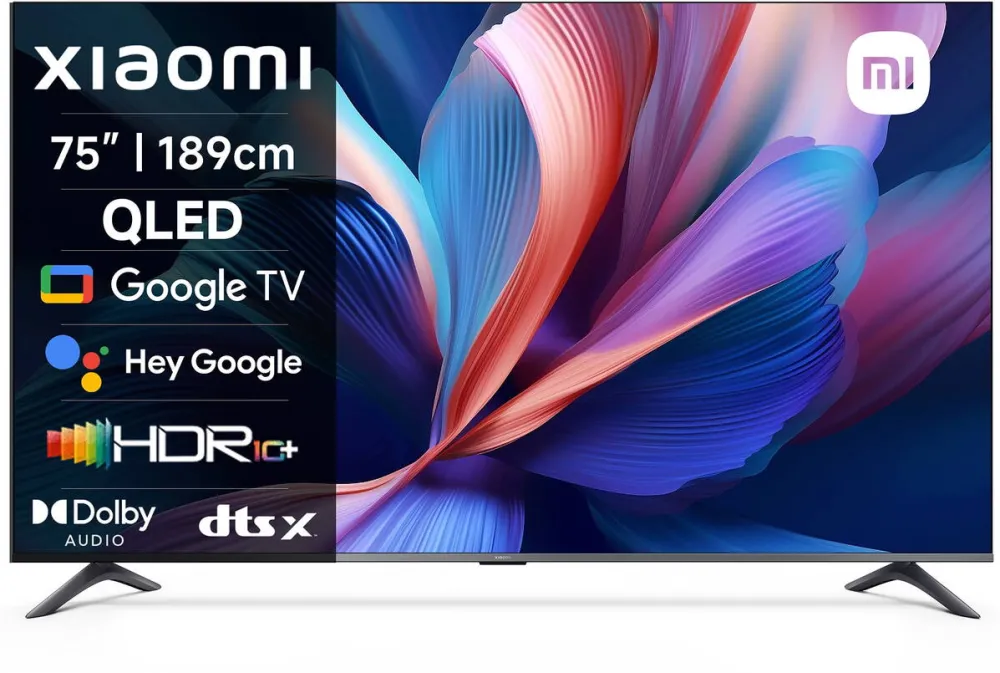 Televizor Xiaomi QLED A Pro, 189 cm, Smart Google TV, 4K Ultra HD, Clasa F