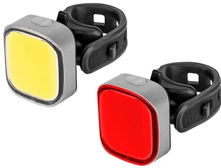 Rebel SET ILUMINAT BICICLETA FATA SPATE USB