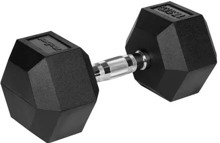 Rebel GANTERE DUMBBELL HEX FONTA CAUCIUCATA 17.5KG REBEL ACTI