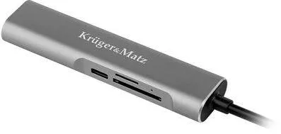Hub USB Kruger&Matz HUB USB TIP C HDMI/USB3.0/SD/MICROSD/TIP C