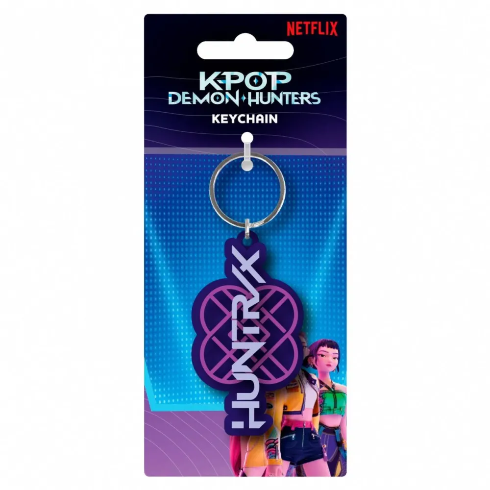 Jucarie Educationala Kids Euroswan K-POP Demon Hunters Huntrix Team Logo PVC Keychain