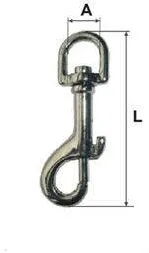 Generic CARABINA BRELOC CU ARC SI INEL ROTATIV 11X67M