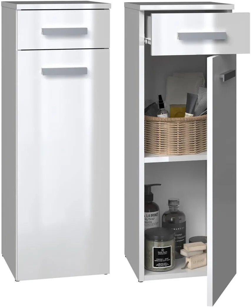 TOP E SHOP Topeshop NEL V DS BIEL POŁ bathroom storage cabinet White