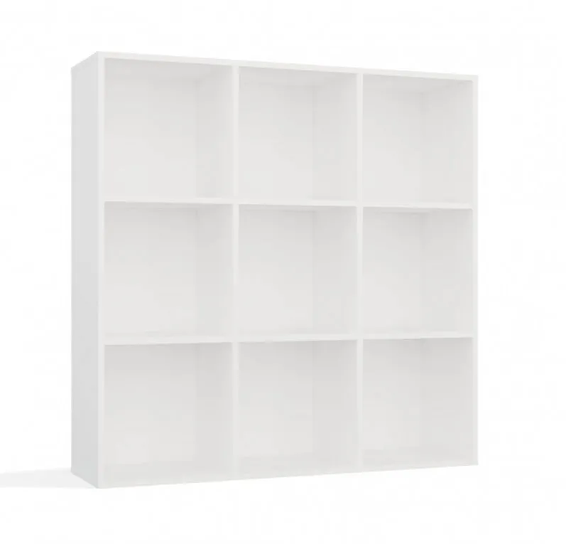 TOP E SHOP MALAX 3x3 H WHITE SHELVING UNIT