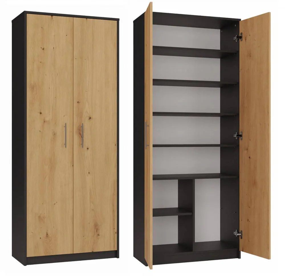 TOP E SHOP Topeshop OLIV 2D ANT/ART KPL office bookcase